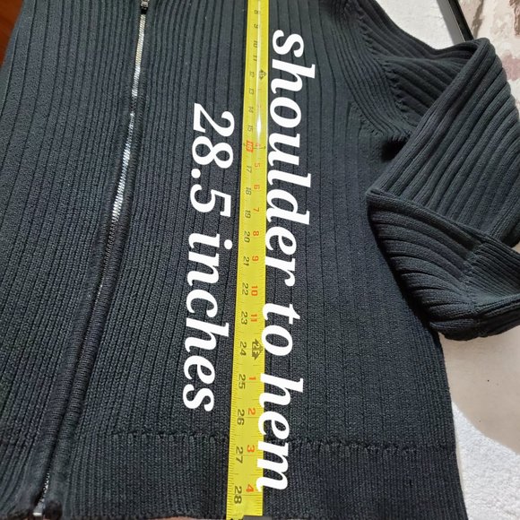 Pacific Heights Men's Black Zip Sweater, XXL - Picture 4 of 8